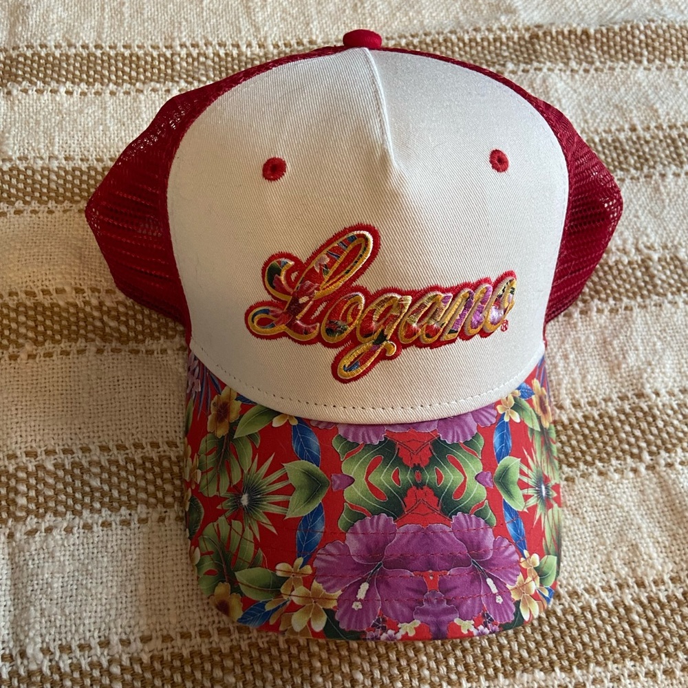 Joey Logano NASCAR #22 floral trucker hat